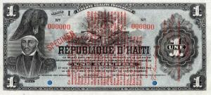 p140s from Haiti: 1 Gourde from 1919