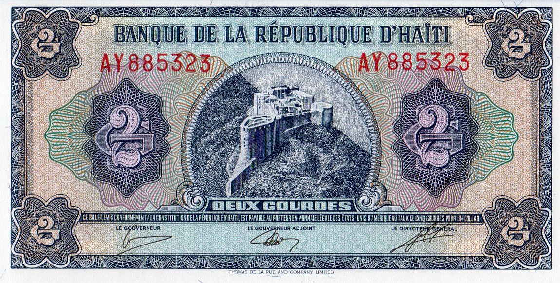 Front of Haiti p245Aa: 2 Gourdes from 1979