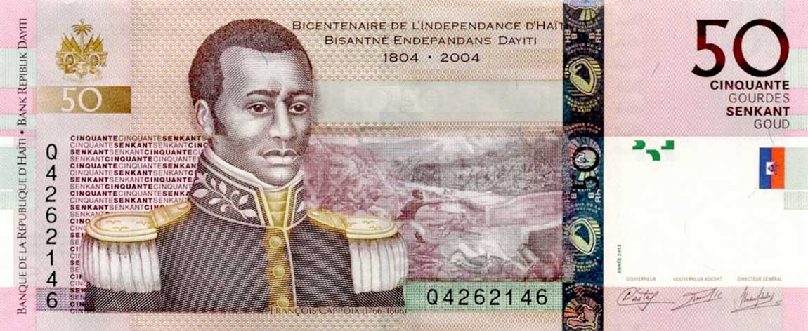 Front of Haiti p274d: 50 Gourdes from 2013