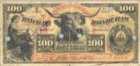 p24a from Honduras: 100 Pesos from 1889