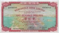 p244c from Hong Kong: 100 Dollars from 1968