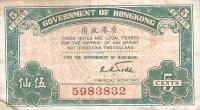 p314 from Hong Kong: 5 Cents from 1941