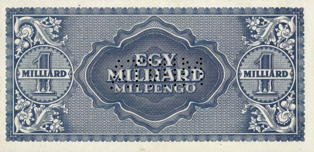 Back of Hungary p131s: 1000000000 Milpengo from 1946