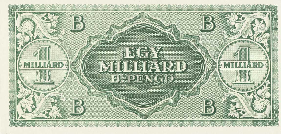 Back of Hungary p137: 1000000000 BPengo from 1946