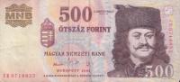 p188b from Hungary: 500 Forint from 2002