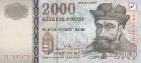 Gallery image for Hungary p190b: 2000 Forint