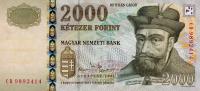 Gallery image for Hungary p190c: 2000 Forint