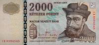 p198c from Hungary: 2000 Forint from 2010