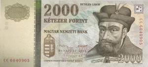 p198d from Hungary: 2000 Forint from 2013