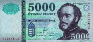 p199a from Hungary: 5000 Forint from 2008