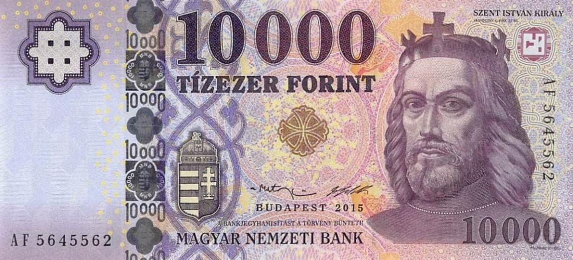 Front of Hungary p206b: 10000 Forint from 2015