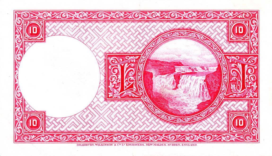Back of Iceland p33b: 10 Kronur from 1928
