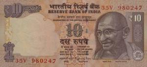 Gallery image for India p102w: 10 Rupees