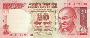 Gallery image for India p103f: 20 Rupees