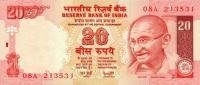 p89Ae from India: 20 Rupees from 2002