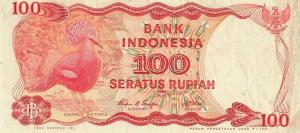 p122r from Indonesia: 100 Rupiah from 1984