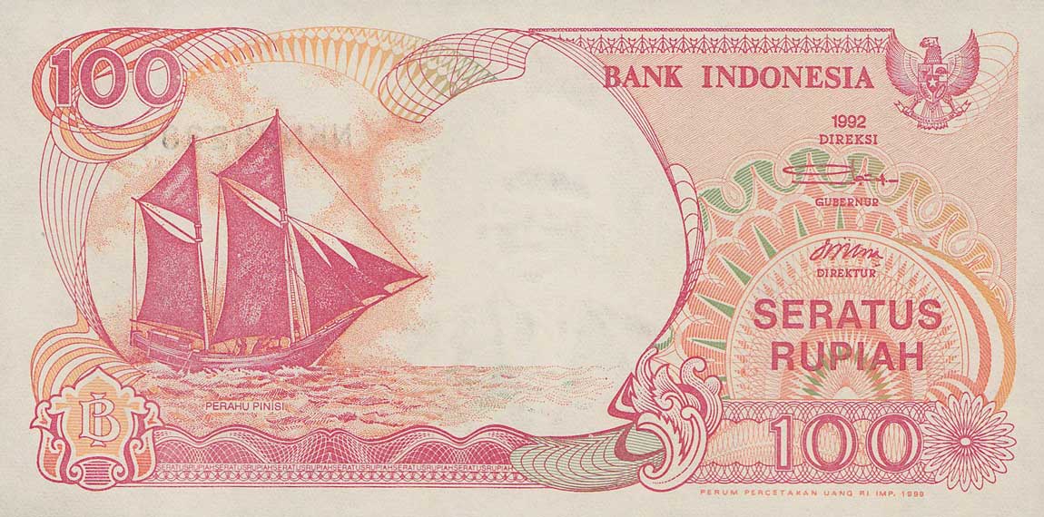 Front of Indonesia p127g: 100 Rupiah from 1999