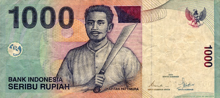 Front of Indonesia p141h: 1000 Rupiah from 2007