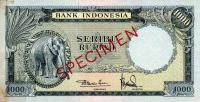 p53s from Indonesia: 1000 Rupiah from 1957