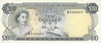 p38b from Bahamas: 10 Dollars from 1974