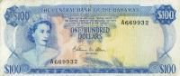 p41b from Bahamas: 100 Dollars from 1974