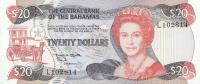 p47b from Bahamas: 20 Dollars from 1974