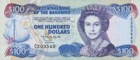 p56a from Bahamas: 100 Dollars from 1974