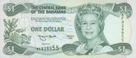 Gallery image for Bahamas p57a: 1 Dollar from 1996