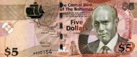 p72a from Bahamas: 5 Dollars from 2007