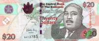 p74Aa from Bahamas: 20 Dollars from 2010