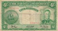 p9d from Bahamas: 4 Shillings from 1936