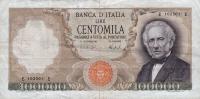 p100c from Italy: 100000 Lire from 1974