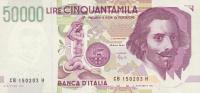 p116b from Italy: 50000 Lire from 1992