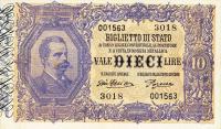 p20g from Italy: 10 Lire from 1918