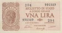 p29a from Italy: 1 Lira from 1944