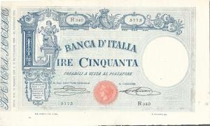 p38d from Italy: 50 Lire from 1919