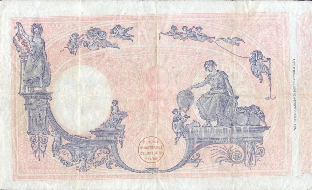 Back of Italy p40e: 500 Lire from 1919