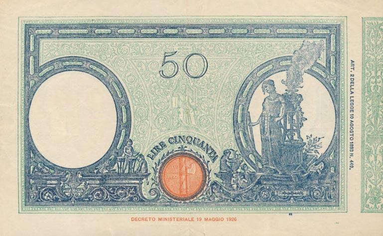 Back of Italy p47c: 50 Lire from 1936