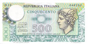 p95 from Italy: 500 Lire from 1976