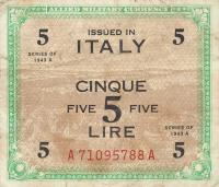 pM18a from Italy: 5 Lire from 1943