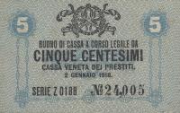 pM1 from Italy: 5 Centesimos from 1918