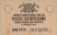 pM2 from Italy: 10 Centesimos from 1918