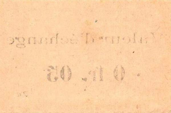 Back of Ivory Coast p4: 0.05 Franc from 1920