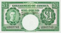 p41b from Jamaica: 1 Pound from 1950