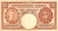 p45 from Jamaica: 5 Shillings from 1952