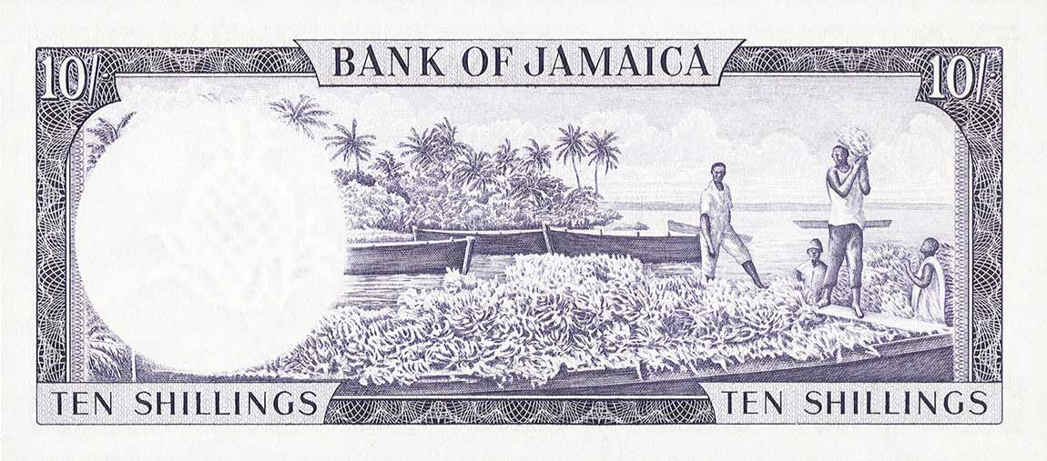 Back of Jamaica p50: 10 Shillings from 1961