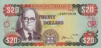 p72g from Jamaica: 20 Dollars from 1998