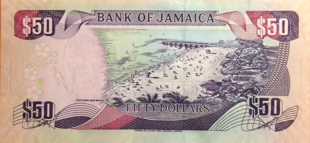 Back of Jamaica p83d: 50 Dollars from 2009