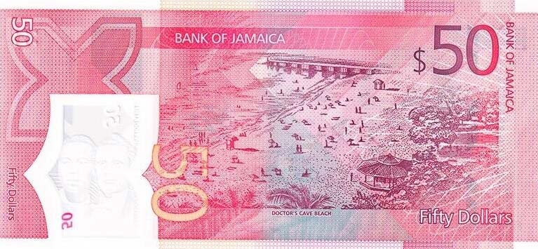 Back of Jamaica p96: 50 Dollars from 2022