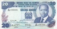 p21f from Kenya: 20 Shillings from 1987